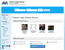 Tablet Screenshot of folsomhighschool.org